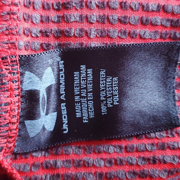 Under Armour red half zip long sleeve - Picture 9 of 10